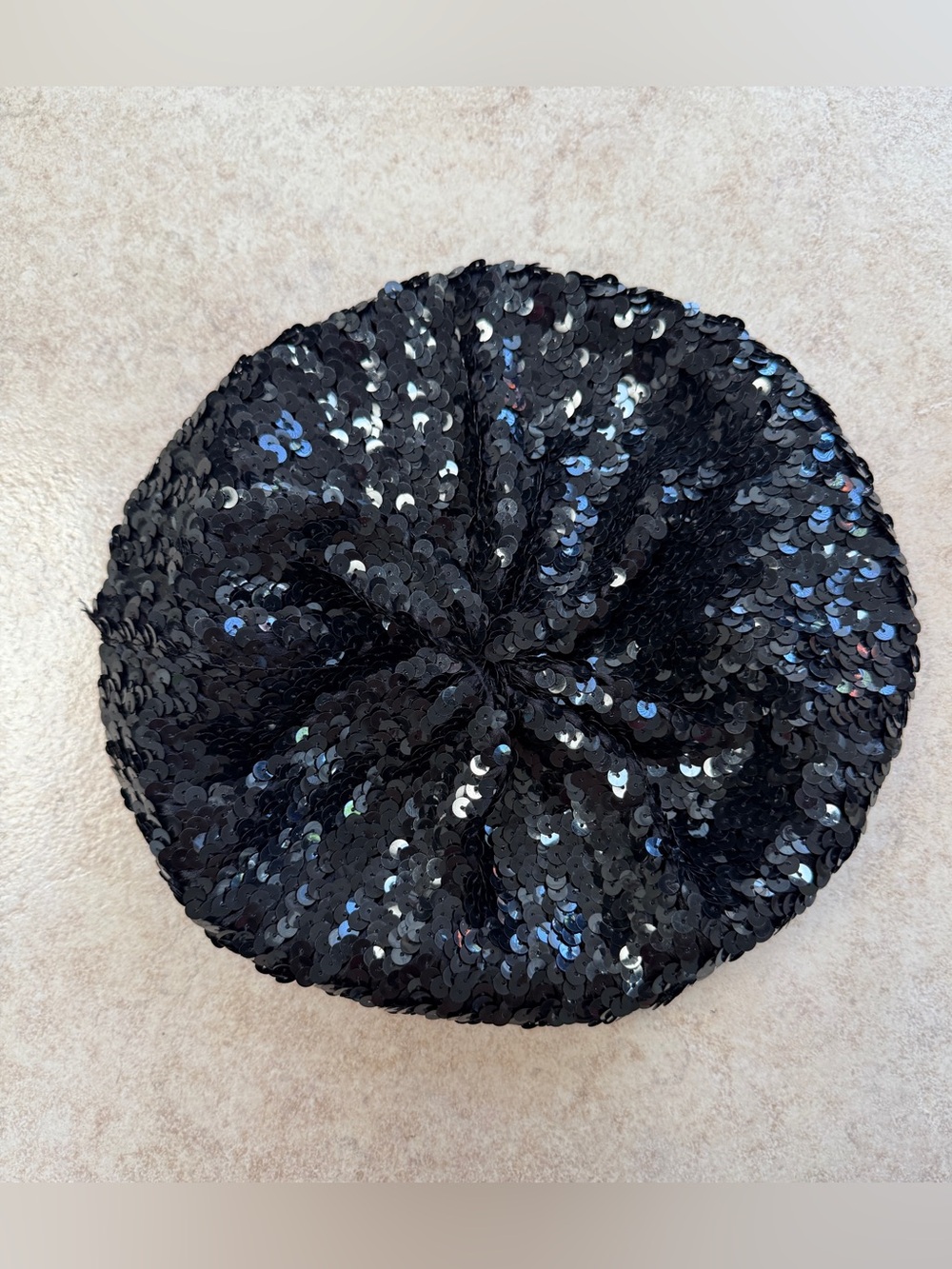D&Y Black Sequin Beret - Women Accessories